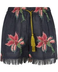 Valentino - Tassel Detailed Fringed Hem Shorts - Lyst