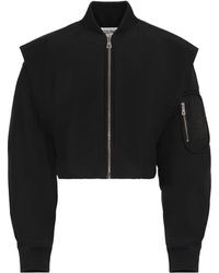Jean Paul Gaultier - Zip-Fastening Cropped Bomber Jacket - Lyst