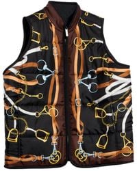 Gucci - Reversible Padded Silk Twill Vest - Lyst