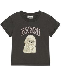Ganni - Printed T-Shirt - Lyst
