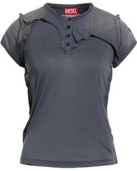 DIESEL - Minimalist Solid-Color Short-Sleeve T-Shirt - Lyst