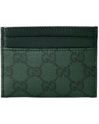 Gucci - Coated Canvas Card Holder - Lyst