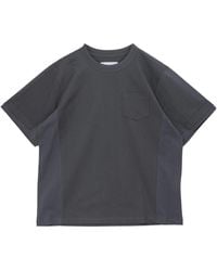Sacai - Crew Neck Short-Sleeved T-Shirt - Lyst