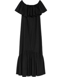 Max Mara - Studio Ruffled Detail Petali Maxi Dress - Lyst