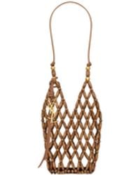 Saint Laurent - Cassandre Wooden Bead Mini Bucket - Lyst