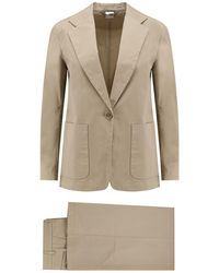 Aspesi - Single Breasted Wide-Leg Suit - Lyst