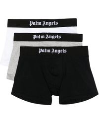 Palm Angels - Elastic Logo Waist Pack Of Three Boxers - Lyst