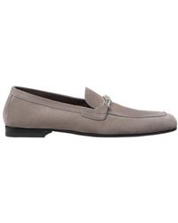 Versace - Logo Plaque Chain-Detailed Loafers - Lyst