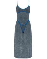 DIESEL - D-Wow Spaghetti Strap Midi Dress - Lyst