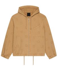 Givenchy - Logo Detailed Zip-Up Hooded Jacket - Lyst
