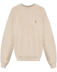Maison Kitsuné - Dreaming Fox Raglan-Sleeve Sweatshirt - Lyst