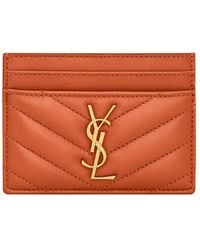Saint Laurent - Cassandre Matelassé Quilted Card Case - Lyst