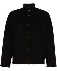 Max Mara - Double Jersey Wool Bomber Jacket - Lyst