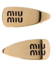 Miu Miu - Enameled Metal Hair Clips - Lyst