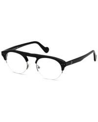 Moncler - Eyewear Round Frame Glasses - Lyst