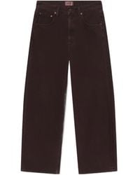 Agolde - Denim Trousers With Belt Loops - Lyst
