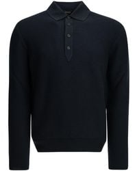 ZEGNA - Oasi Cashmere Textured Polo Shirt - Lyst