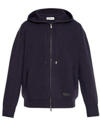 Lanvin - Zip-Up Drawstring Hoodie - Lyst