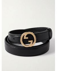 Gucci - Logo Plaque Buckled Belt - Lyst