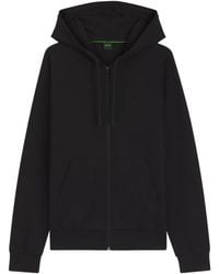 BOSS - Zip-Up Raglan Hoodie - Lyst