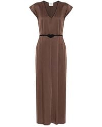 forte_forte - Knot V-Neck Maxi Dress - Lyst