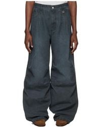WOOYOUNGMI - 3D Three-Dimensional Dyed Wide-Leg Casual Pants - Lyst