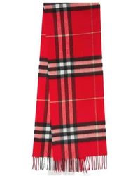 Burberry - The Classic Checked Fringed Scarf - Lyst