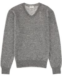 Saint Laurent - V-Neck Knitwear - Lyst