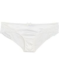 Dolce & Gabbana - Simple Solid-Color Satin Lace Panties - Lyst