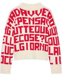 MSGM - X Caterina Frongia Long-Sleeve Sweater - Lyst