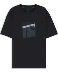 BOSS - Join Relaxed Grx Round-Neck Printed T-Shirt - Lyst