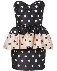 Fendi - Printed Bustier Taffeta Dress - Lyst