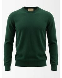 Gucci - Logo Embroidered Knit Sweater - Lyst