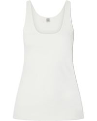 TOTEME - Solid U-Neck Knit Tank Top - Lyst
