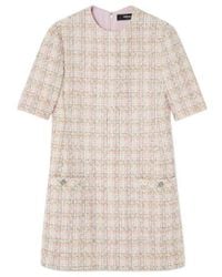 Versace - Short-Sleeved Tweed Mini Dress - Lyst