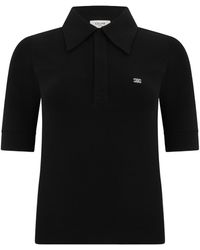 Celine - Collared Short-Sleeved Polo Shirt - Lyst