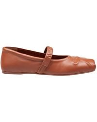 Marni - Logo Embossed Ballet Flats - Lyst