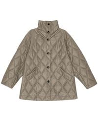 Ganni - Drop Shoulder Quilted Jacket - Lyst