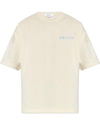 McQueen - Logo Print T-Shirt - Lyst