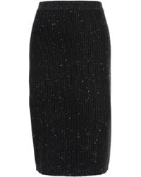 Bottega Veneta - Skirt With English Ribbed - Lyst