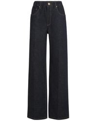 Brunello Cucinelli - No-Fade Denim Contemporary Trousers With Monili - Lyst