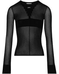 Jean Paul Gaultier - Transparent Logo Sweater - Lyst