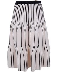 Elisabetta Franchi - Two-Colour Knitted Skirt - Lyst