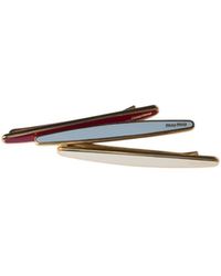 Miu Miu - Enameled Metal Hair Clips - Lyst