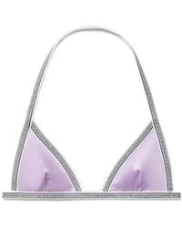 Versace - Greca-Motif Bikini Top - Lyst