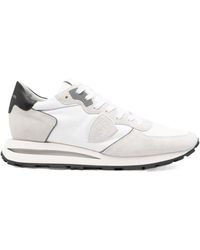 Philippe Model - Panelled Lace-Up Sneakers - Lyst