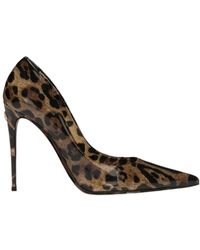 Dolce & Gabbana - Printed Glossy High-Heeled Shoes - Lyst