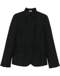 McQueen - High-Neck Single-Button Jacket - Lyst