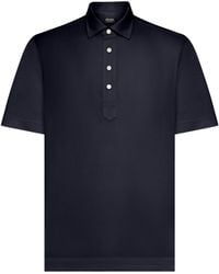 ZEGNA - Button-Placket Polo Shirt - Lyst