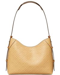 Tory Burch - T Monogram Pebble Messenger - Lyst